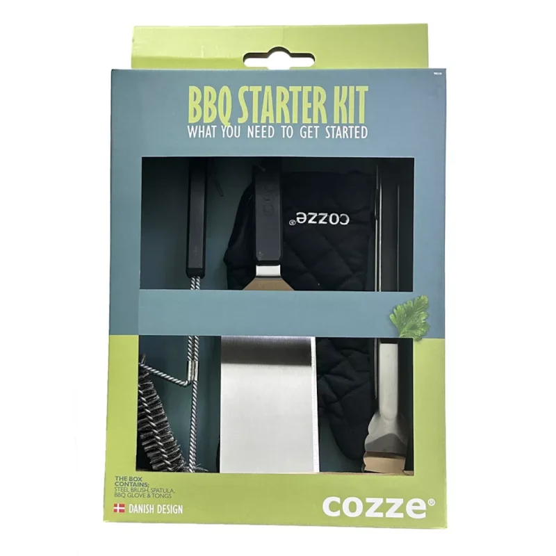 COZZE GRILL start csomag (tisztítókefe, spatula, kesztyű, csipesz) Szuper akció