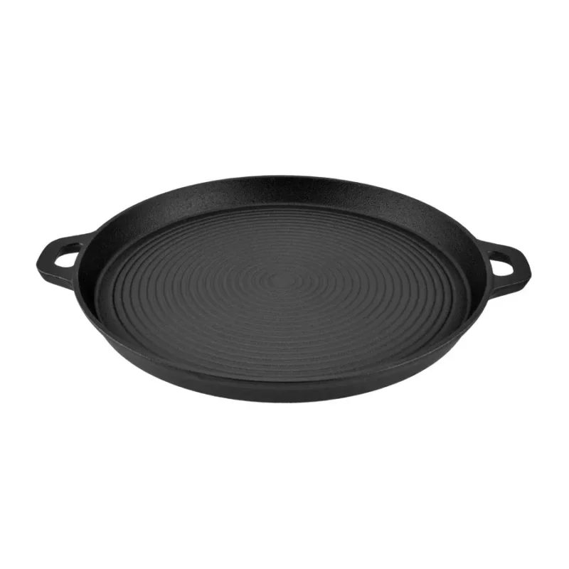 Öntöttvas Grill lap - grill serpenyő kerek 33 cm Árcsökkenés