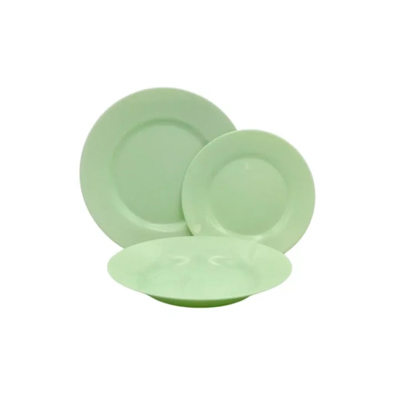 Bestseller Luminarc PLUMI PARADISE 18 részes étkészlet zöld