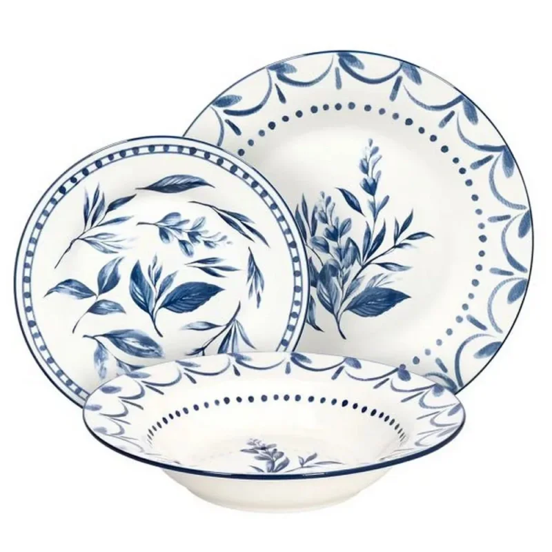 Tognana Olimpia NEW BLUE LOIRA porcelán étkészlet 18 db Expressz szállítás