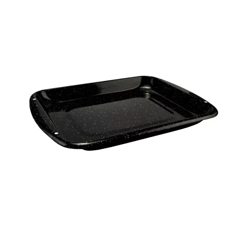 Végkiárusítás Zománcozott Tepsi 41,8x32,5 cm fekete