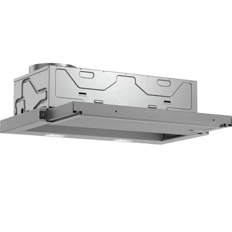 Szezonális akció Bosch DFL064W53 Beépíthető Kihúzható páraelszívó (Előlap NÉLKÜL!) LED világítás 1 db motor,400 m3/h,59-68 dB,59.8 cm széles,B