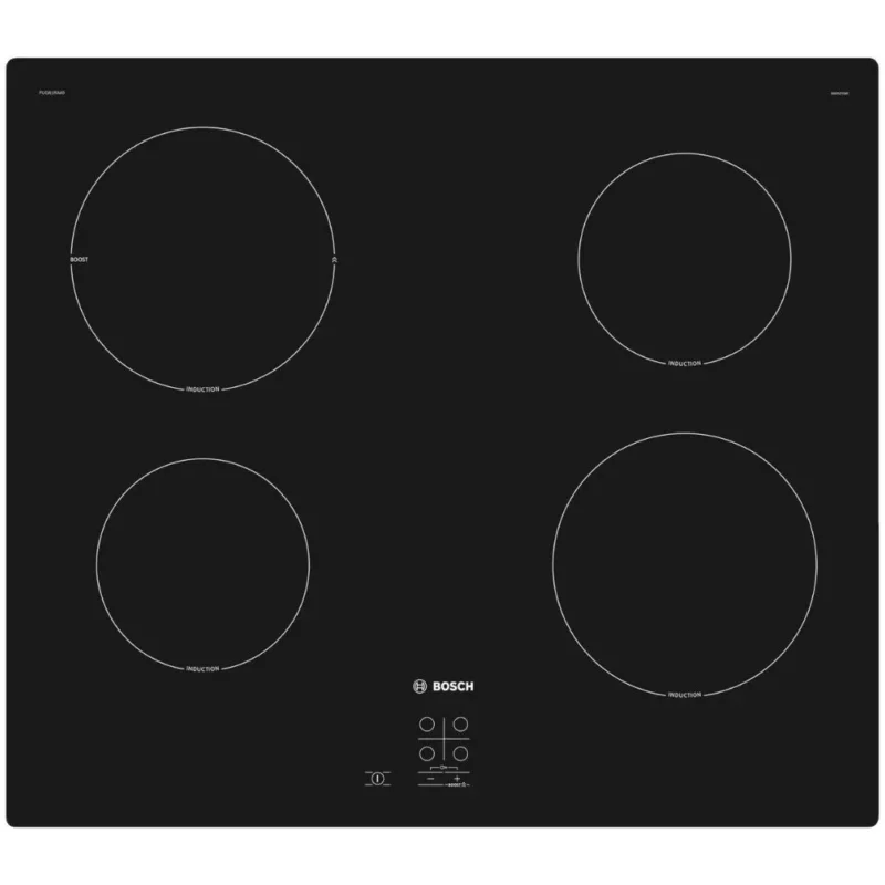 Azonnal elérhető Bosch PUG61RAA5E Beépíthető Indukciós főzőlap Keret nélküli, 4600 W, Érintőszenzoros, Gyerekzár, Booster funkció, CSAK 1 fázisra köthető