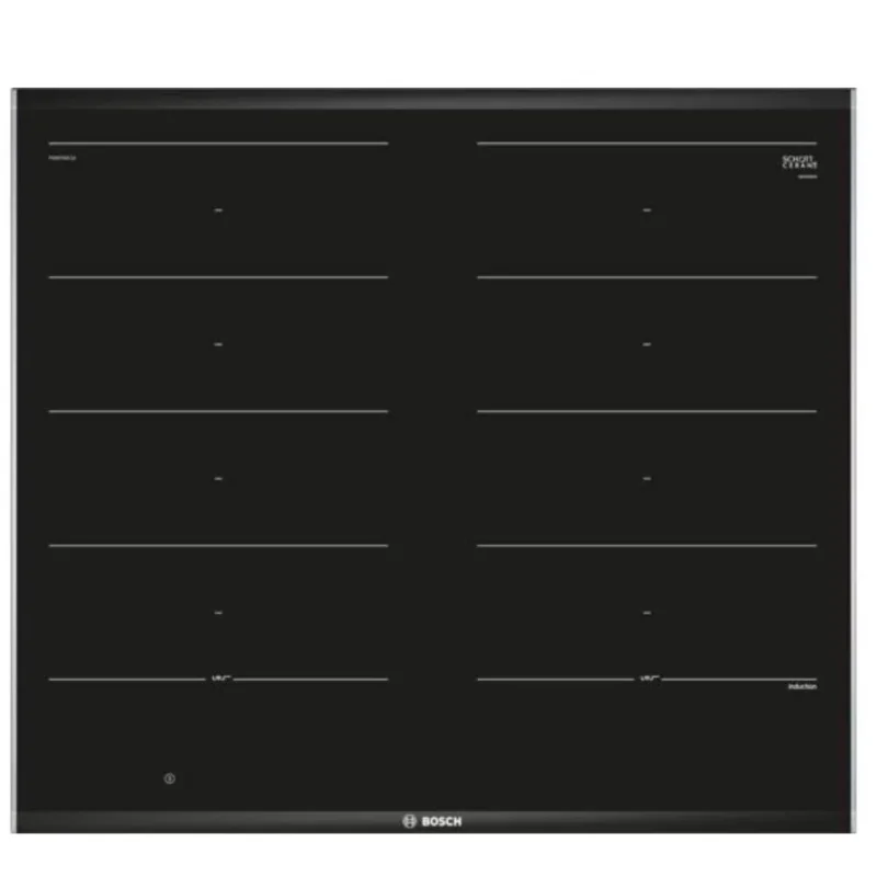 Kedvezményes ár Bosch PXX675DC1E Beépíthető Indukciós főzőlap Fém keretes,7400 W,Érintőszenzoros,Gyerekzár,