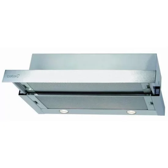 Cata TF-2003/60 LED duralum Beépíthető Kihúzható páraelszívó LED világítás 1 db motor,600 m3/h,46-57 dB,60 cm széles,C Bestseller