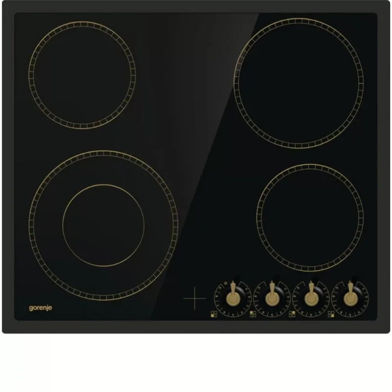Gorenje EC642CLB Beépíthető Kerámia főzőlap Keret nélküli,6400 W,Mechanikus vezérlés,Gyerekzár nélkül,nélkül Gyors kiszállítás