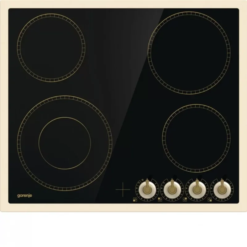 Legkelendőbb Gorenje EC642CLI Beépíthető Kerámia főzőlap Fém keretes,6400 W,Mechanikus vezérlés,Gyerekzár,nélkül