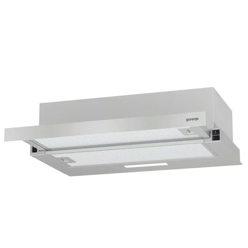 Újdonság Gorenje TH60E3X Beépíthető Kihúzható páraelszívó LED világítás 1 db motor,350 m3/h,62-67 dB,60 cm széles,C