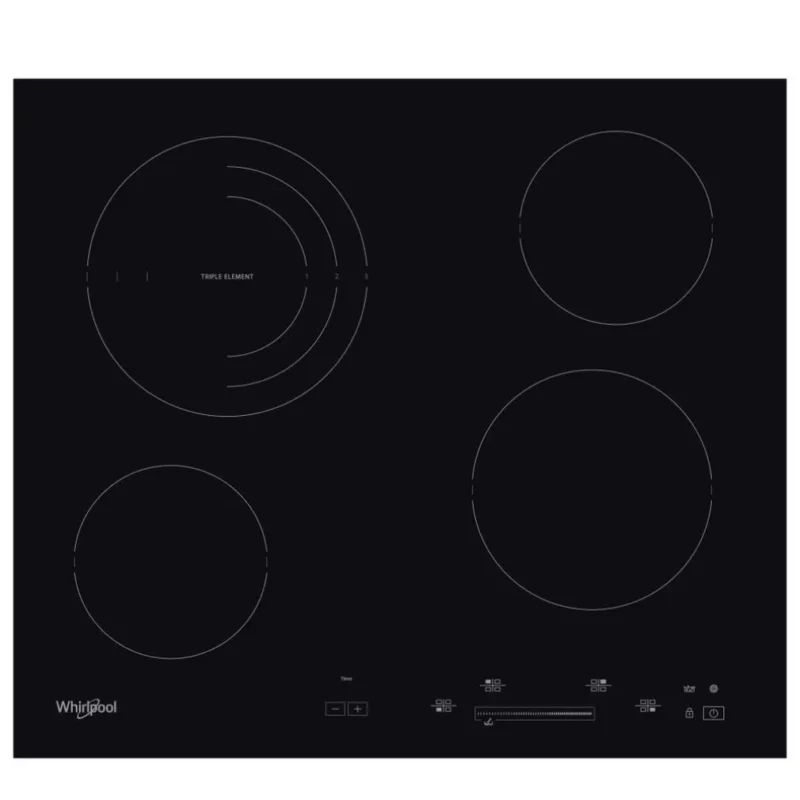 Szuper akció Whirlpool AKT 8900 BA Beépíthető Kerámia főzőlap Keret nélküli,6400 W,Érintőszenzoros,Gyerekzár,nélkül