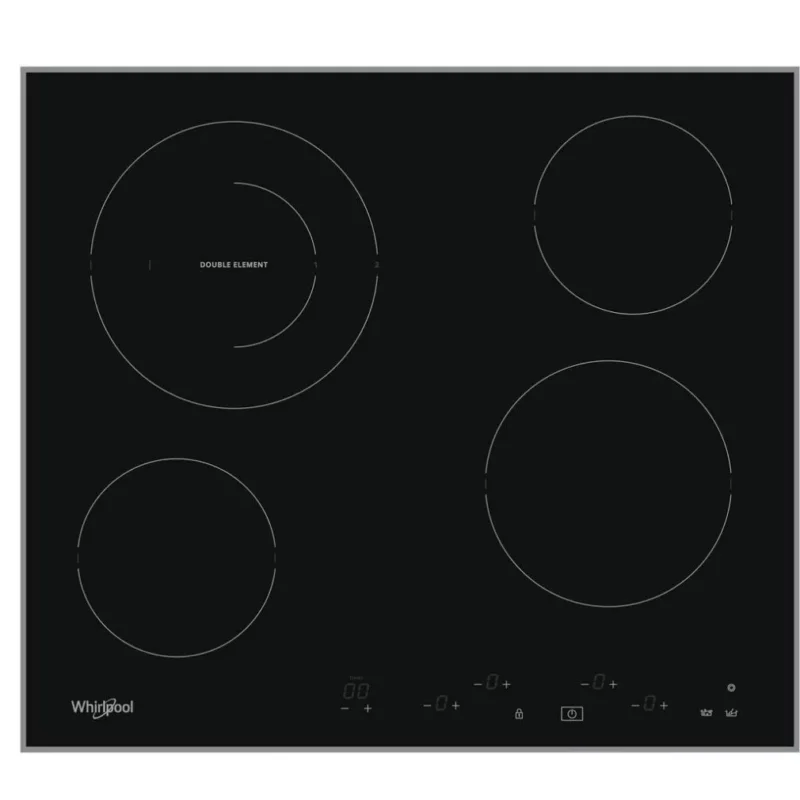 Whirlpool AKT 8601 IX Beépíthető Kerámia főzőlap Fém keretes,6200 W,Érintőszenzoros,Gyerekzár, Nézd meg most