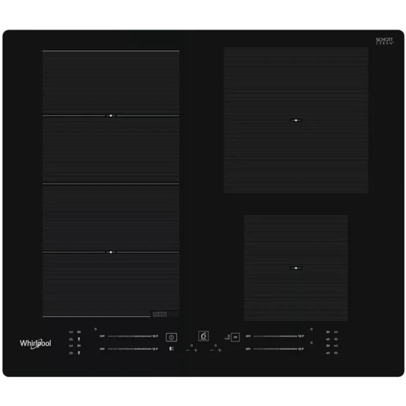Korlátozott ajánlat Whirlpool WF S7560 NE Beépíthető Indukciós főzőlap Keret nélküli,7200 W,Érintőszenzoros,Gyerekzár,