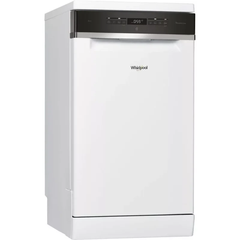 Whirlpool WSFO 3O23 PF Szabadonálló mosogatógép 10 teríték,9 L,7 prog.,43 dB,E,Felső evőeszk.,45 cm,Digit.kijelző, Csak ma