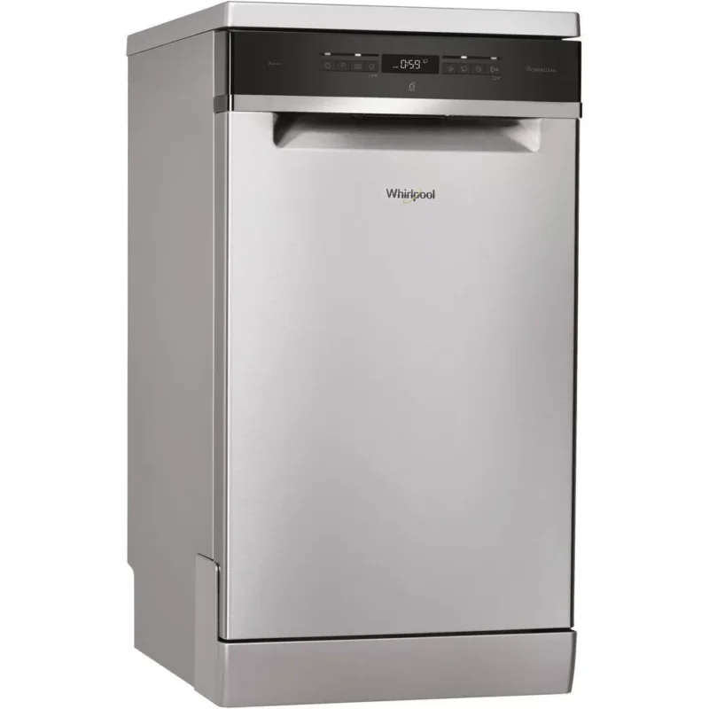 Kihagyhatatlan ajánlat Whirlpool WSFO 3O34 PF X Szabadonálló mosogatógép 10 teríték,9 L,7 prog.,44 dB,D,Felső evőeszk.,45 cm,Digit.kijelző,Autom.ajtónyit.