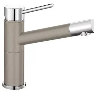 Blanco ALTA COMPACT Silgránit-K Tartufo színű-K Gránit - króm csaptelep (517633) Expressz kézbesítés