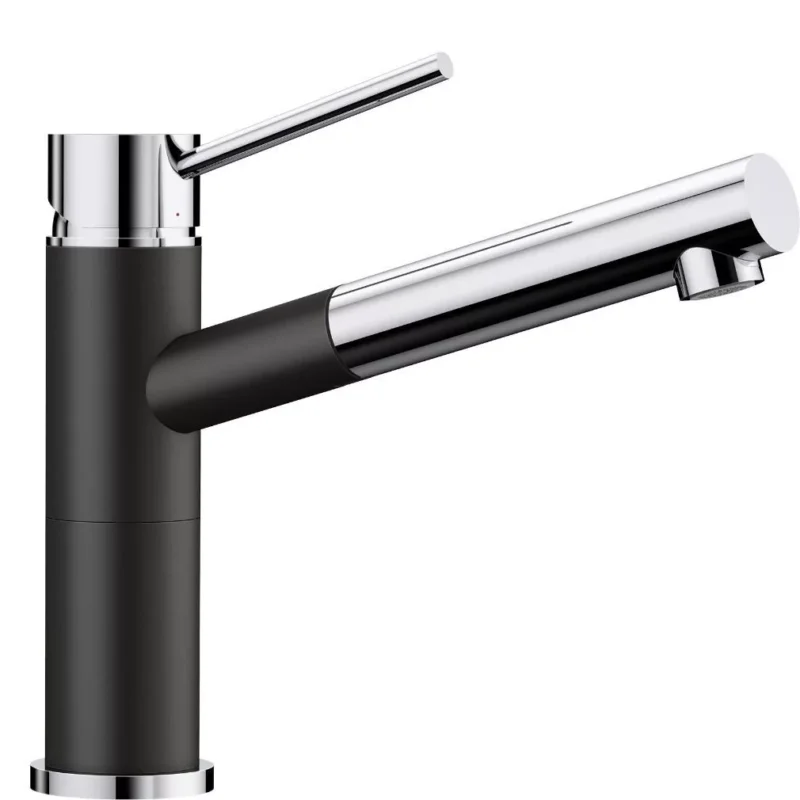 Blanco ALTA-S COMPACT Silgránit-K Fekete színű-K Gránit - króm csaptelep (526161) Biztonságos fizetés
