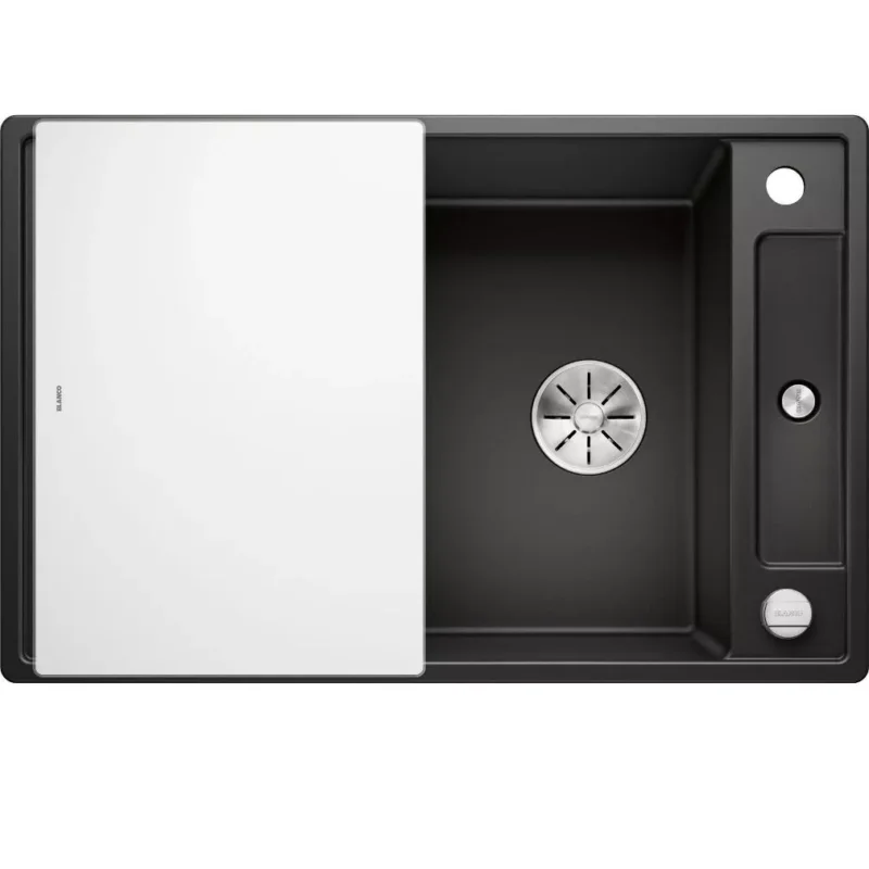 Blanco AXIA III 45S Silgránit Fekete színű üveg tart.Gránit mosogatótál (525840) Outlet