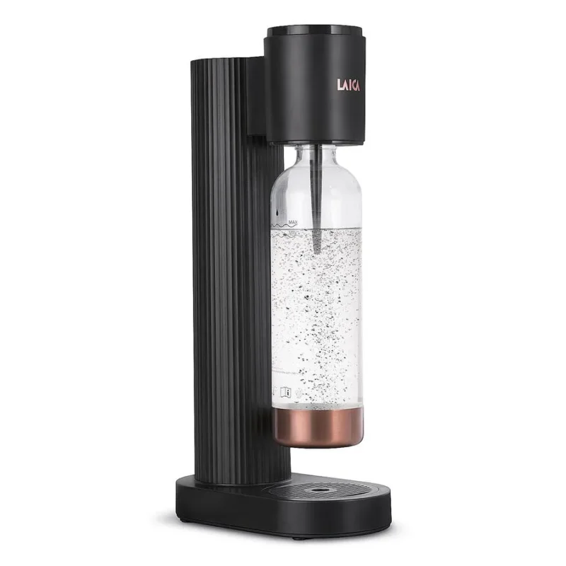 Laica szódagép antracit + patron + palack, 1 liter (HI8200L) Különleges ajánlat