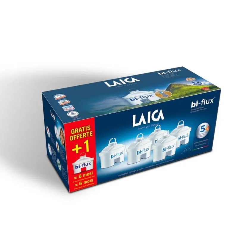 Laica Univerzális Bi-Flux vízszűrőbetét, 5db +1db (összesen 6db) (F6S) Alacsony ár