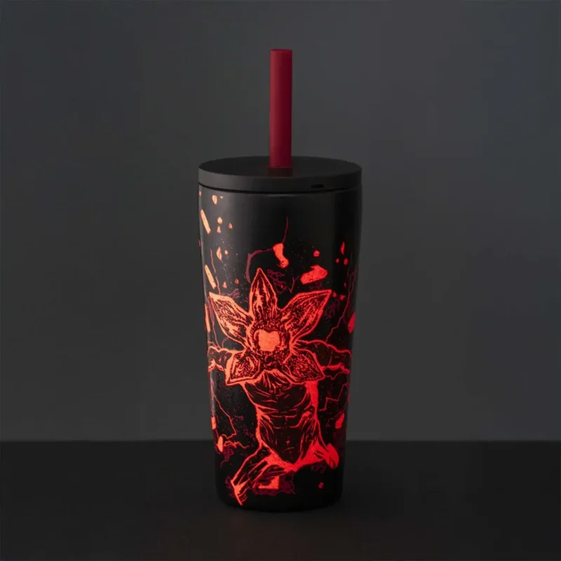 Szezonális akció Bialetti STRTH05A Stranger Things pohár szívószállal, 600ml