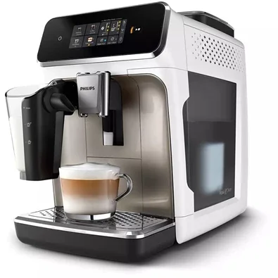 Philips Series 2300 LatteGo EP2333/40 automata kávégép LatteGo tejhabosítóval, fehér-króm Expressz kézbesítés