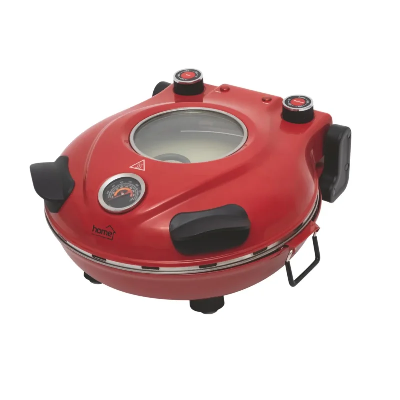 Home HGPZ30 elektromos pizzasütő, 1200W, max. 430 °C, mechanikus hőmérő, pizzakő Expressz kézbesítés