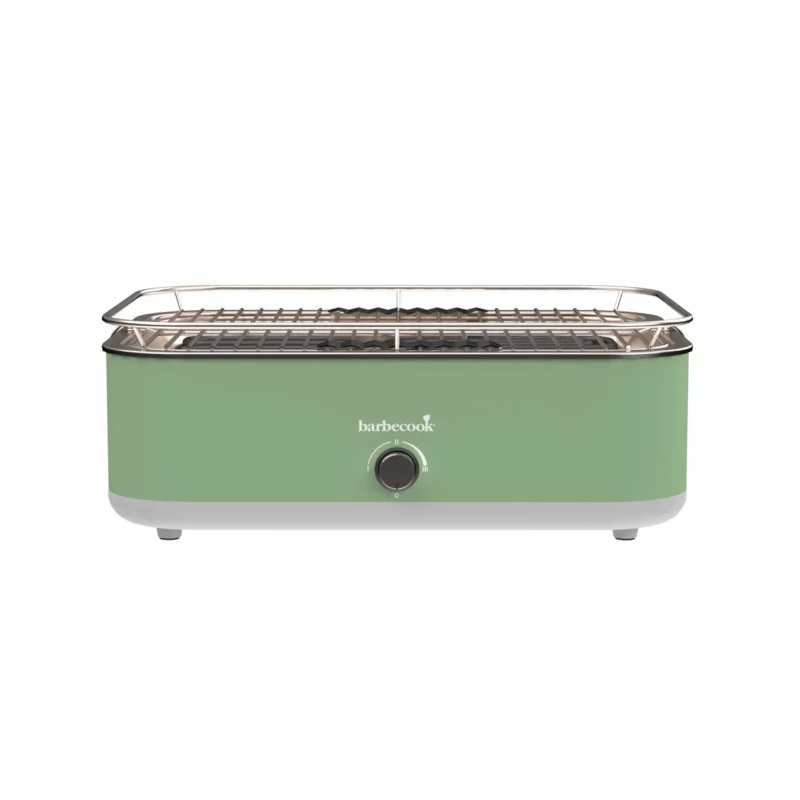 Olcsó Barbecook BC-ELE-1002 E-Carlo elektromos asztali grill, zöld, 42,5x33x16,5cm