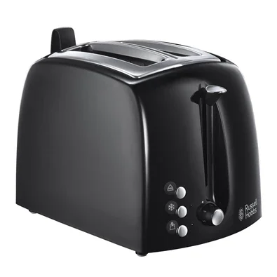 Russell Hobbs 22601-56 Textures Plusz kenyérpirító, fekete, 2 szeletes Biztonságos fizetés