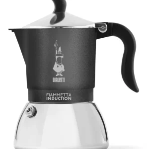 Vásárlói kedvenc Bialetti Fiammetta Indukciós kotyogó, 2 adagos, szürke (7148)