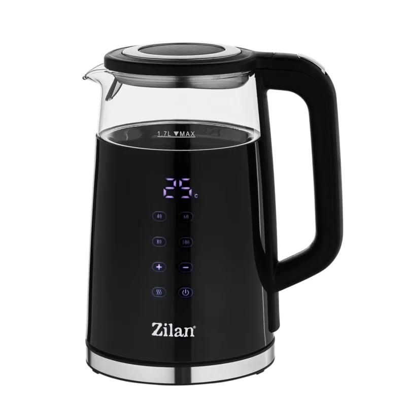 Zilan ZLN7859 vízforraló, max. 2200 W, 1,5 literes, rejtett fűtőszál, digitális kijelző Gyors szállítás