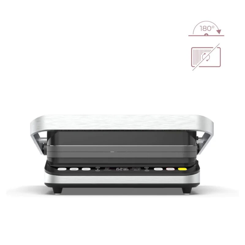 AENO AEG0005 EG5 kontakt grill, 2000 W, 3 az 1-ben sütő, kétoldalas lemezek, 6 program, LED kijelző Újdonság