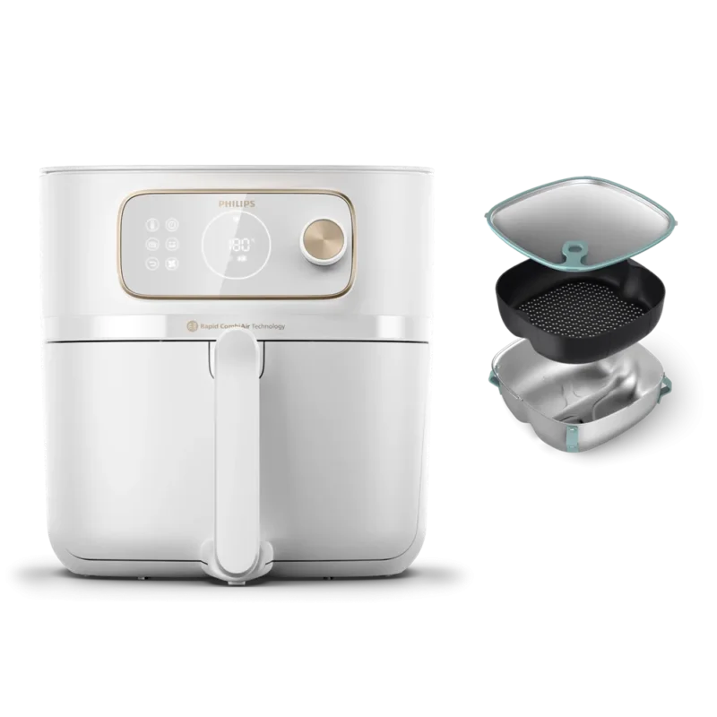Szezonális akció Philips Airfryer 7000 Combi XXL HD9876/25 forrólevegős sütő