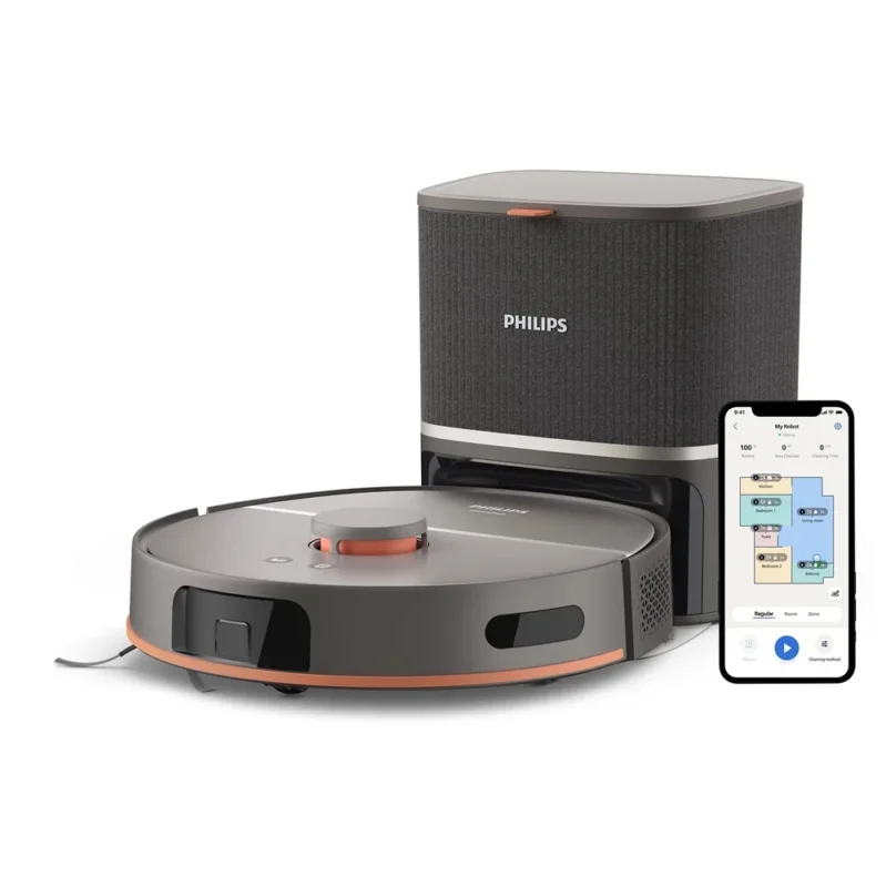 Bestseller Philips HomeRun 5000 Aqua XU5100/10 robotporszívó és -felmosó, dokkoló- és ürítőállomással