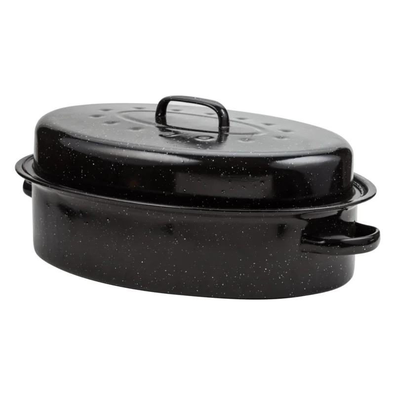 Vedd meg online Szász Nava 10-053-001 ovális zománcozott kacsasütő, 42 cm