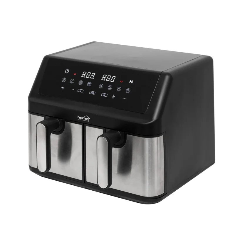 Home HGAF29 duplakosaras forrólevegős sütő, 2 x 4,5L, 2000 W, digitális vezérlés, 8 féle üzemmód Népszerű