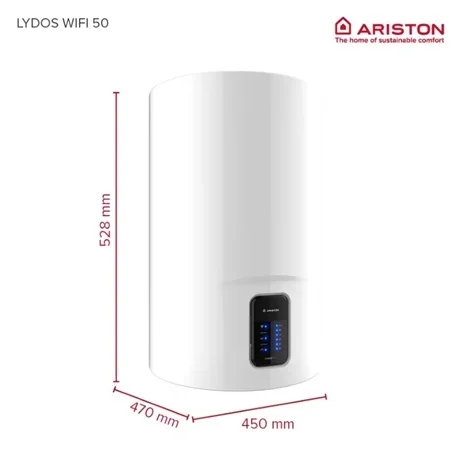 Vedd meg online Ariston LYDOS WIFI 50 V 1,8K EU forróvíztároló