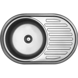 Akciós ár Operis FARO 1KCS Körmedence csepptálcás mosogató, Szín Natúr inox