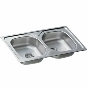 Csak ma Artenova AE 800 C mosogatótálca (800x500 mm, 2 medence) komplett 3 1/2" szifoncsomaggal