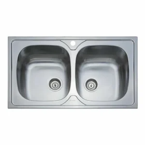 Donau DE 165 mosogatótálca (860x500 mm, 2 medence) komplett 3 1/2" szifoncsomaggal Expressz kézbesítés