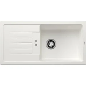Azonnal elérhető BLANCO FAVUM XL 6 S Silgranit mosogatótálca, fehér, tartozék nélkül, excenter nélkül