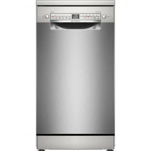 BOSCH SPS2HKI55E Szabadonálló mosogatógép , Serie 2 , Home Connect , Szálcsiszolt acél , 10 teríték , D , 6 program , 5 opció , Hőcserélős kondenzációs szárítás , 46 dB(A) Olcsóbb