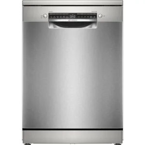 Árengedmény BOSCH SMS4HVI14E Szabadonálló Mosogatógép, Serie 4, Home Connect, Nemesacél, 14 teríték, C, 6 program, 6 opció, LED kijelző VarioFlex kosárrendszer, VarioDrawer, 9 l, 46 dB(A)