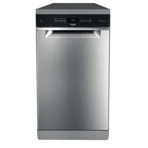 Whirlpool WH6FB10BS7A0X Keskeny mosogatógép, B/A/A, 10 teríték, inox , 9 program, 8.7 l , 6. Érzék technológia, 3. evőeszköztartó fiók, digitális kijelző, elektronikus öblítő- és sóhiány jelző, vízvédelem, 42 dBA, NaturalDry száradást segítő ajtónyitó ren Népszerű
