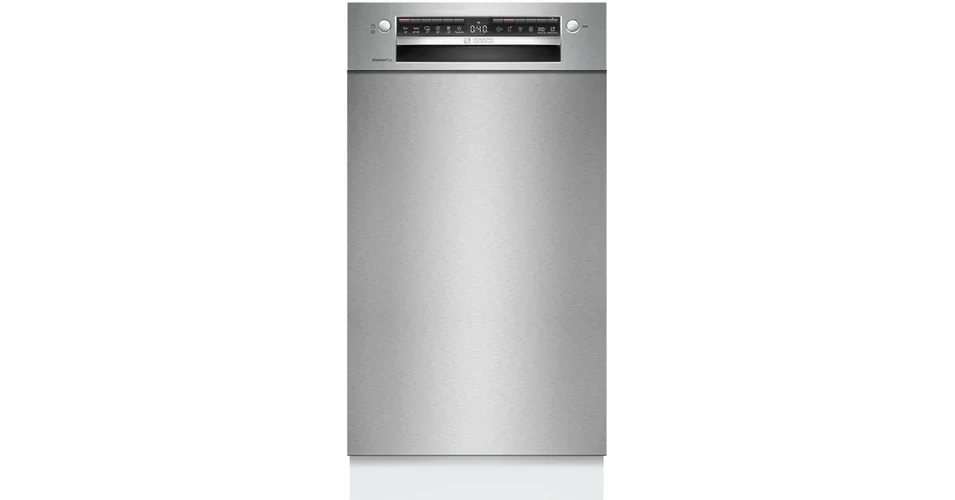 BOSCH SPU4HMS13E Aláépíthető mosogatógép , 45cm , Serie 4 , Home Connect , Szálcsiszolt acél , 10 teríték , D , 6 program , 6 opció , Hőcserélős kondenzációs szárítás , 44 dB(A) Legnépszerűbb