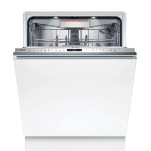 Bosch SMV8ECX01E Teljesen integrálható Mosogatógép - Serie 8 - Home Connect - 14 teríték - Energiaosztály A - 8 program - 5 opció - Nagyméretű TFT kijelző - Érintőgombos vezérlés - EfficientDry szárítás - MaxFlex Pro kosárrendszer Szuper akció