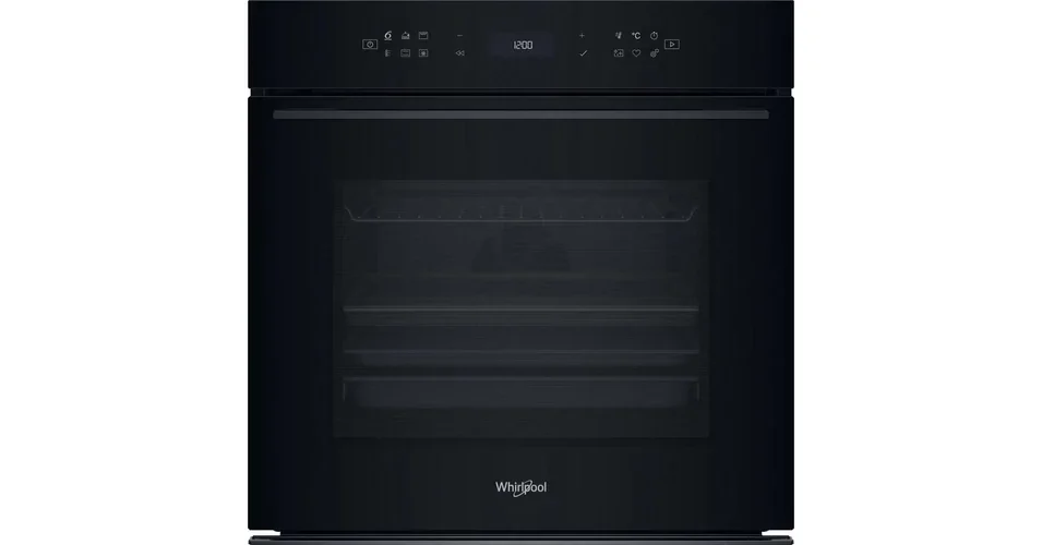 Whirlpool WOI78PT1SBAC Fekete üveg, finoman csukódó sütőajtó , MF8, PIROLITIKUS és HIDROLITIKUS tisztítás, "A+, Assisted kijelző (magyar nyelvű, érintőszenzoros), Connectivity, teleszkópos sütősín, 73 liter Akció