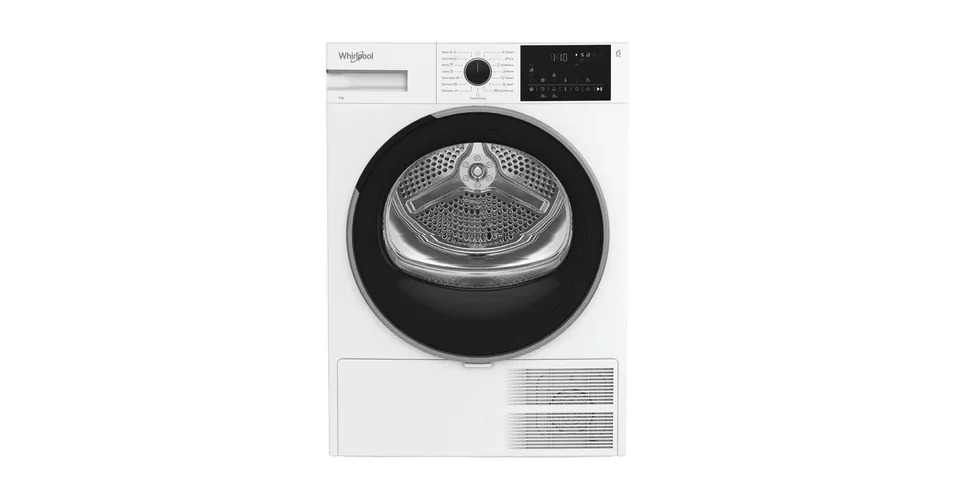 WHIRLPOOL WSD7WBHU Hőszivattyús keskeny szárítógép Inverter motorral, IronTouch gőztechnológiával és HomeWhiz távoli eléréssel, "D" , 7 kg , nagy digitális kijelző, 6. Érzék PrecisionDry funkció. Dobvilágítás. Steam Refresh gőzfrissítés Expressz kézbesítés