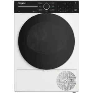WHIRLPOOL WPE12XWBSEE Hőszivattyús szárítógép Inverter motorral, IronTouch gőztechnológiával és HomeWhiz távoli eléréssel, "E" , 12kg , nagy digitális kijelző, 6. Érzék PrecisionDry funkció. Dobvilágítás. Steam Refresh gőzfrissítés Biztonságos vásárlás