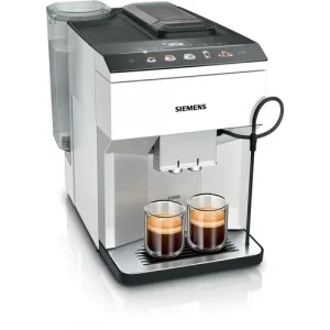 Gyors kiszállítás Siemens TP515R02 Automata kávéfőző EQ500 , 15 bar , tejbevezetés külső tartályból , AromaIntense , intuitív coffeeSelect Display , kerámia őrlőmű , fehér/ezüst