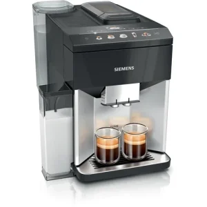 Siemens TQ513R01 Teljesen automata kávéfőző, EQ500 integral, Nappali ezüst, Zongorafekete, Kivehető víztartály Akció